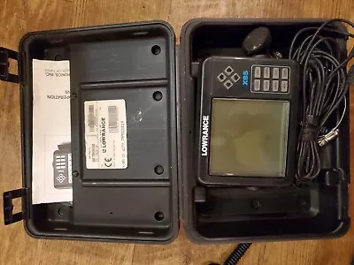 Lowrance X85 Sonar Fish Finder With Case And Transducer Parts Only • $24.99