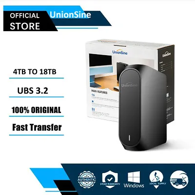 3.5  Externe Desktop Hard Disk Drives USB3.2 Ultra-Fast Expansion HDD 4TB-18TB • £193.99