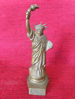 Rare Statue Of Liberty By Griffoul Bronze The Liberty National Bank New York • $445