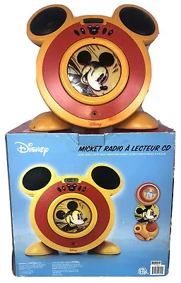 Disney Mickey Mouse Radio CD Player  AM/FM Original Vintage Collection • £83.85