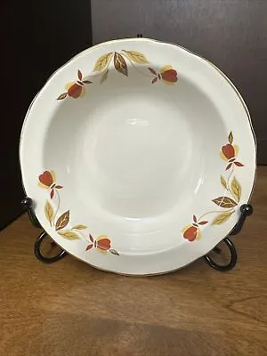 Jewel Autumn Leaf Berry Bowl Mary Dunbar Design 1978 Hall Superior Quality • $4.99