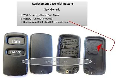 New Replacement Case Shell Keyless Remote E4EG8D-522M-A For Mitsubishi Montero • $24.63
