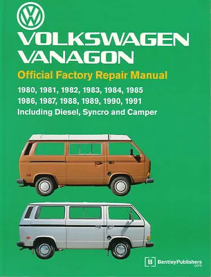 Vanagon Volkswagen Shop Manual Service Repair Bentley Book Camper Westfalia • $119.95