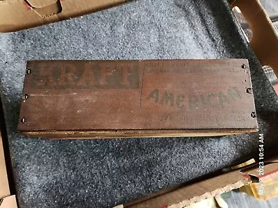 Vintage Wooden Kraft American Cheese Box  • $3