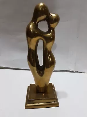 Vintage Abstract Modernist 7 X 2.75 Inches Brass Sculpturestatue • $10