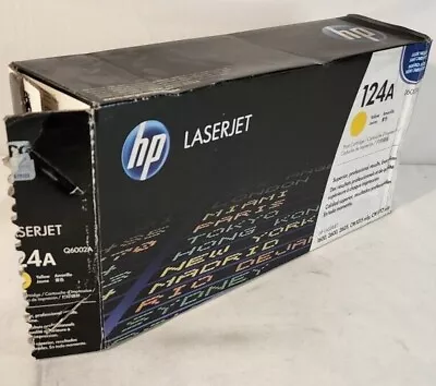 HP Q6002A 124A Yellow Cartridge HP 1600 Genuine New OEM Sealed Bag Open Box • $34.99