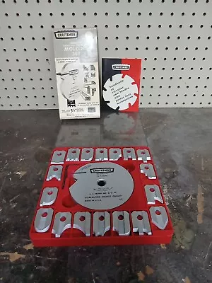 Sears Craftsman Radial & Table Saw Molding Set 9-3215 18 Kromedge Cutter Bits • $47.95