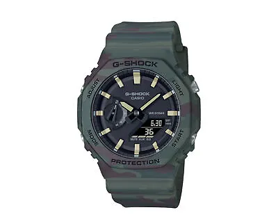 Casio G-Shock GAE2100WE A/D Carbon Resin Green Camo Watch GAE2100WE-3A • $130