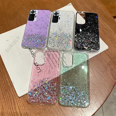 For Xiaomi Mi 12 11 10T Redmi Note 10 9 Pro Bling Glitter Clear Phone Case Cover • $5.27