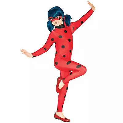 Girls Miraculous Ladybug Superhero Marinette Book Day Fancy Dress Party Costume • £17.35