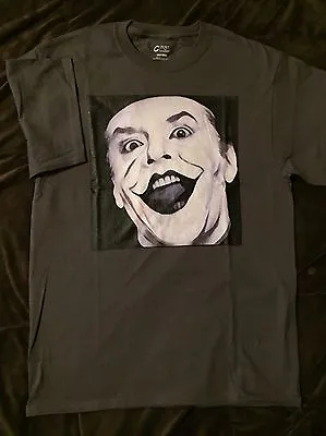 JOKER- Jack Nicholson Tim Burton T-Shirt Size MEDIUM (M) Mens Gray- Herb Ritts • £35.88