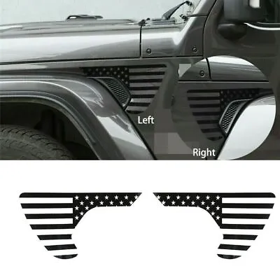 2pcs Fender Sticker Accessories For Jeep Wrangler JL/JT Gladiator 2018-2020 AU • $25.45