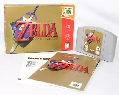 Zelda: Ocarina Of Time N64 Nintendo 64 Complete CIB Good Condition! RARE! • $29