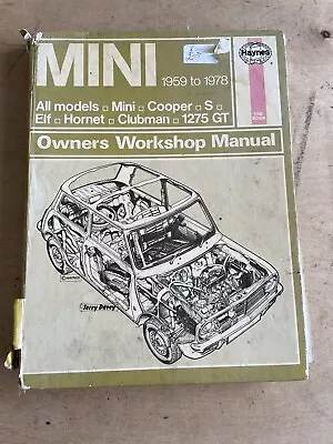 Classic Haynes Service And Repair Manual Mini 1959 - 78 Cooper S 1275GT Clubman • $18.50