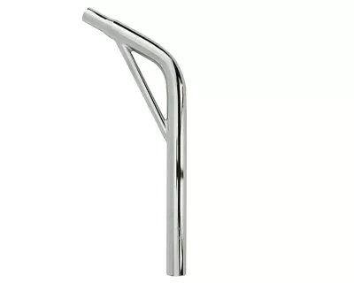 Alta Pro 27.2mm Steel Seatpost Layback Mtb Bmx Cruiser 7/8 Saddle Chrome • $18.98