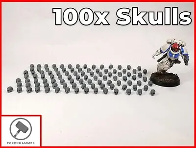 100x Resin Skulls Basing Material Bits 28mm Scale Scatter Warhammer 40k AoS D&D  • £5.25