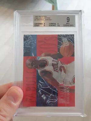 1995-96 Ultra Fabulous Fifties #5 Michael Jordan Bgs 9 • $48.69