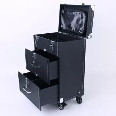 UK Make-up Beauty Cosmetic Case Trolley Vanity Drawers Nail Hairdressing Storage • £59.95