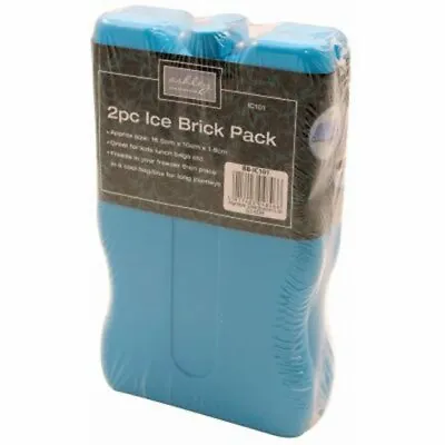 £3.68 • Buy 2 X Ice Brick Freezer Freeze Blocks Cool Bags Box Lunches Picnics Camping Travel