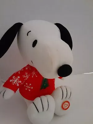 Vintage Hallmark Snoopy Plush Christmas Holiday  6  Musical Stuffed Animal  • $11.90