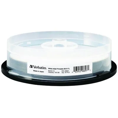 Verbatim M-Disc BDXL 100GB White Thermal Hub Printable Spindle (25 Pack) • $310.40