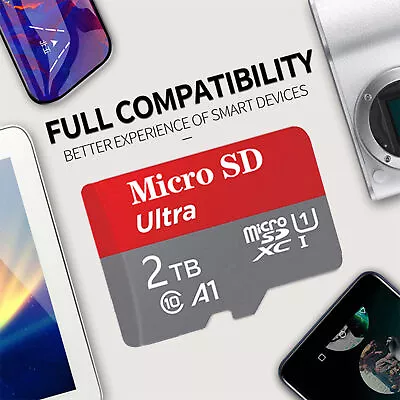 1TB/2TB TF Card Flash Card 100MB/S High Speed Mini SD Card For Phone Camera • $16.81