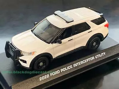 Motormax 1/43 2022 Ford PI Utility Police SUV Blank White 79496WHT • $9.50