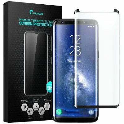 For Samsung Galaxy S8+ I-Blason Edge-to-Edge Tempered Glass Screen Protector  • £9.09