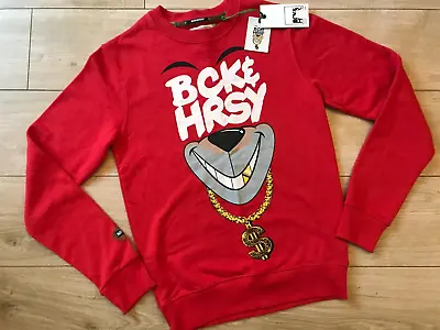 NEW Mens BECK & HERSEY Bling SWEATSHIRT (S) • £16.99