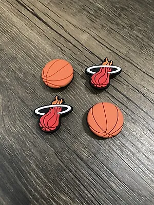 Miami Heat Basketball Team Sports Charm For Crocs Shoe Charms - 4 Pieces • $9.77