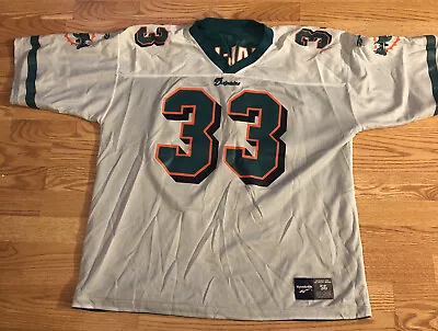 NFL Miami Dolphins Abdul Jabbar #33 Reversible Jersey Size 56 Reebok Football • $79.99