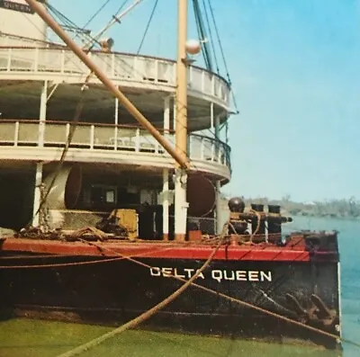 The Delta Queen Mississippi River Excursion Steamer Boat Hubert A Lowman USA Vtg • $16.22