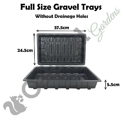 Gravel Tray Full Size No Holes Plant Garden Seed Trays Without Drainage Holes • £104.95