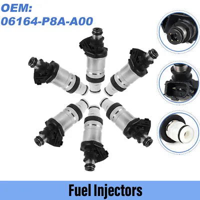 Set Of 6 Fuel Injectors 06164-P8A-A00 For 1998-2002 Honda Accord EX LX 2.3L 3.0L • $49.99