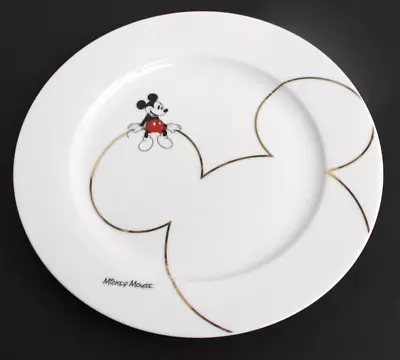 New NWT RARE Disney Mickey Mouse Gold Icon Collectors DINNER Plate • $22.99