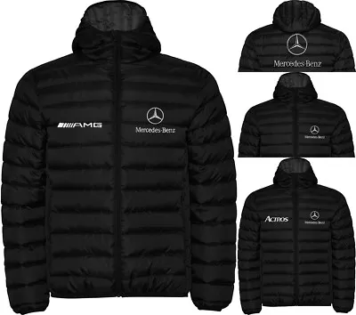 Logos Mercedes AMG Embroidered On Quilted Jacket Blouson Giacca Chaqueta Veste • $51.97