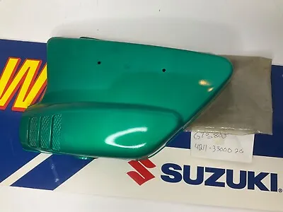 Suzuki NOS 1972 GT380 Green Left Frame Side Cover 47211-33000-215 • $169.99