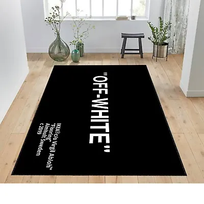 Off White Rug Off White Decor Rug Street Fashion Rug Popular Carpet Best Rug • $199.99