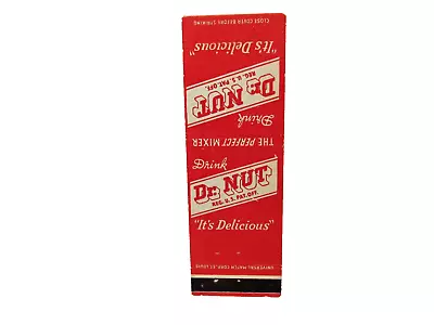 Dr Nut Matchbook Cover Vintage Advertising Soda Drink Not To Common Matchbook • $9.50