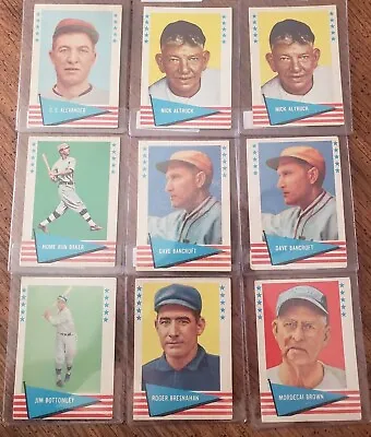 1961 Fleer Baseball Greats You Pick #4 - #141 ****freeshipping**** • $5