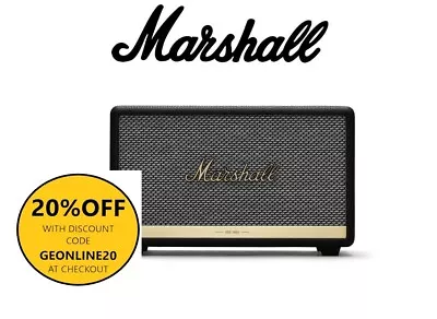 Marshall Acton II Bluetooth Speaker Wirelessly Connect (Black) • $329.99