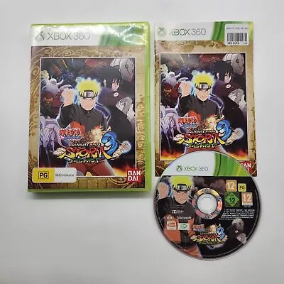 Naruto Shippuden Ultimate Ninja Storm 3 Full Burst Xbox 360 + Manual PAL 25F4 • $17.95