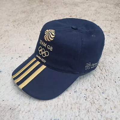 Official Adidas London 2012 Olympic TeamGB Baseball Cap Hat  Adjustable Blue • £14.99