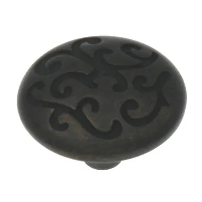 Hickory Hardware Mayfair Windover Antique 1 1/4  Ornate P3091-WOA Cabinet Knob • $5.10