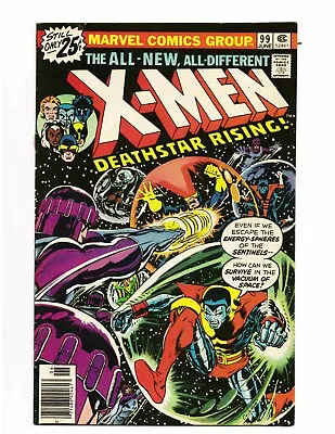 X-Men 99  Deathstar Rising!  June 1976 Uncertified NM-  Cockrum Art  Sentinels! • $104.99