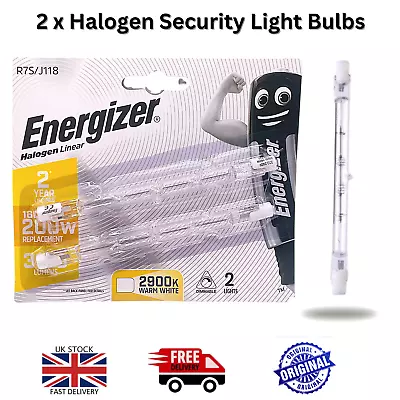 £3.99 • Buy 2 X Energy Saving R7S 200W Linear Halogen Security Light Bulb J118 Floodlight