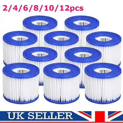 2-12x New Bestway Lazy Lay-Z-Spa Filters VI Cartridge Hot Tub Spa Swimming Pool • £6.99