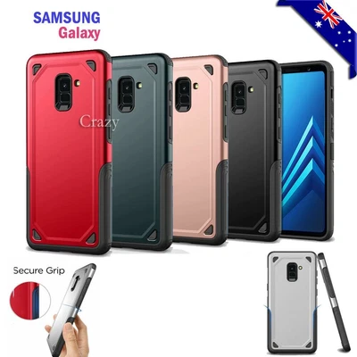$7.90 • Buy Heavy Duty Shockproof Case Hybrid Armor Cover For Samsung Galaxy A8 J8 2018