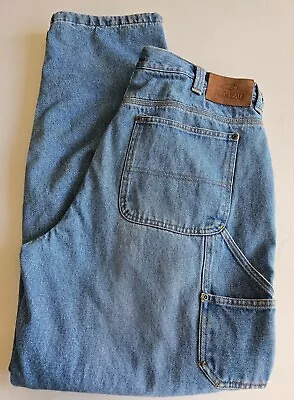 Mens Full Fleece Lined Redhead Cargo Jeans Sz 38x34 Med Wash • $32.99