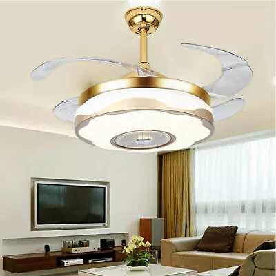 42-inch Living Room Invisible Ceiling Fan Light Color Changing Remote Control US • $77